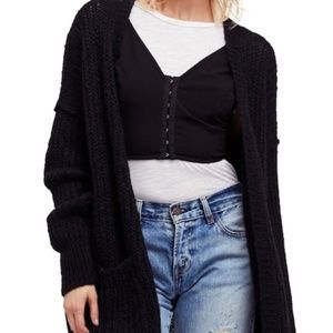 NWOT Free People Weekend Getaway Oversized Cardigan